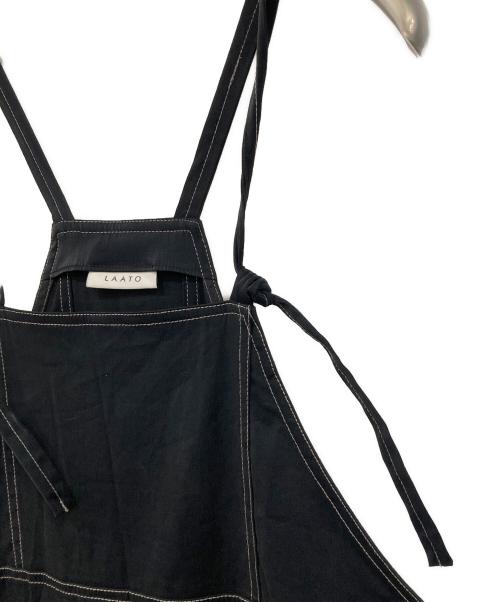 LAATO（ラート）LAATO (ラート) キャミソールワンピース ブラック×ホワイト サイズ:size Freeの古着・服飾アイテム