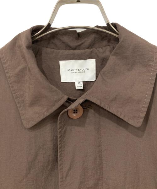 BEAUTY&YOUTH UNITED ARROWS（ビューティーアンドユースユナイテッドアローズ）BEAUTY&YOUTH UNITED ARROWS (ビューティーアンドユースユナイテッドアローズ) ロングステンカラーコート ブラウン サイズ:MEDIUMの古着・服飾アイテム