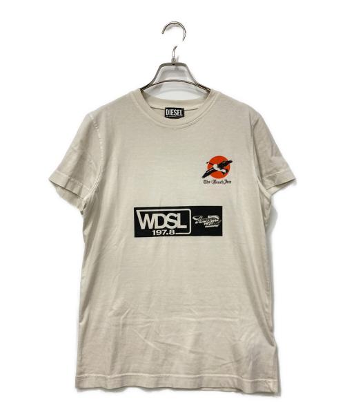 DIESEL（ディーゼル）DIESEL (ディーゼル) 半袖カットソー ベージュ サイズ:XSサイズ 未使用品の古着・服飾アイテム