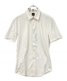 BOSS（ボス）の古着「半袖シャツ」｜ホワイト×イエロー