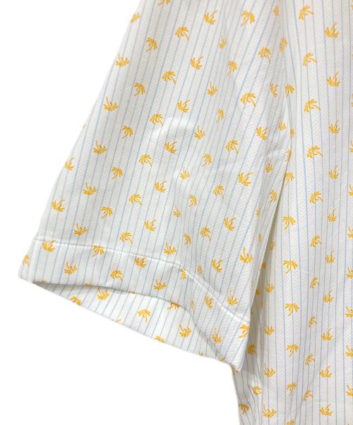 BOSS（ボス）BOSS (ボス) 半袖シャツ ホワイト×イエロー サイズ:XSサイズ 未使用品の古着・服飾アイテム