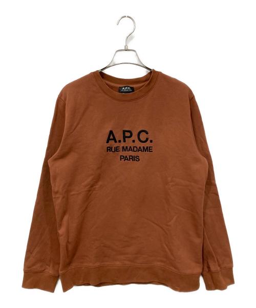 A.P.C.（アーペーセー）A.P.C. (アーペーセー) スウェット ブラウン サイズ:Lサイズの古着・服飾アイテム