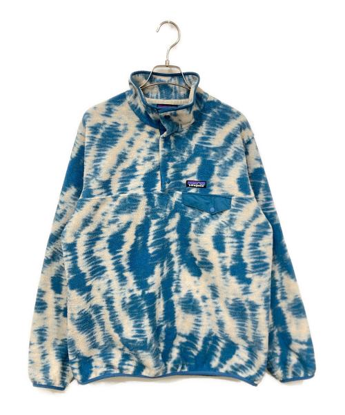 Patagonia（パタゴニア）Patagonia (パタゴニア) シンチラスナップフリースジャケット ブルー×ホワイト サイズ:Lサイズの古着・服飾アイテム