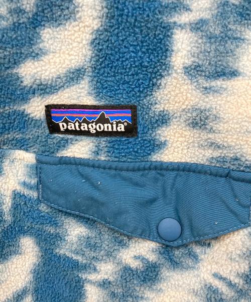 Patagonia（パタゴニア）Patagonia (パタゴニア) シンチラスナップフリースジャケット ブルー×ホワイト サイズ:Lサイズの古着・服飾アイテム
