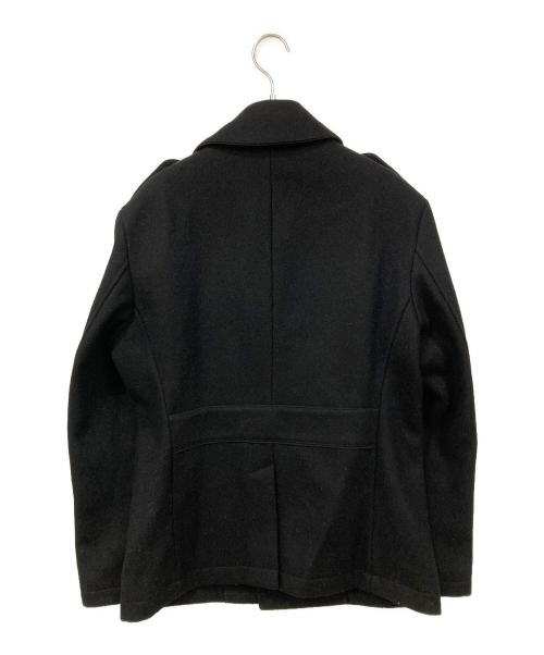BURBERRY BLACK LABEL（バーバリーブラックレーベル）BURBERRY BLACK LABEL (バーバリーブラックレーベル) Pコート ブラック サイズ:XLサイズの古着・服飾アイテム