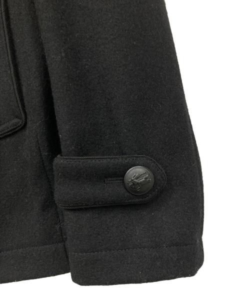 BURBERRY BLACK LABEL（バーバリーブラックレーベル）BURBERRY BLACK LABEL (バーバリーブラックレーベル) Pコート ブラック サイズ:XLサイズの古着・服飾アイテム