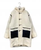 HELLY HANSENヘリーハンセン）の古着「ファイバーパイルサーモフライトコート」｜ホワイト×ブラック