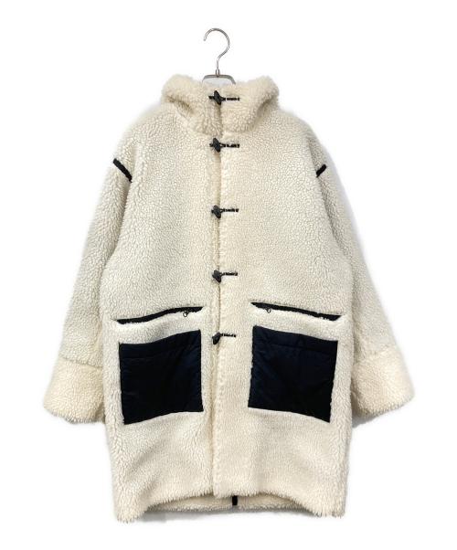 HELLY HANSEN（ヘリーハンセン）HELLY HANSEN (ヘリーハンセン) ファイバーパイルサーモフライトコート ホワイト×ブラック サイズ:Sサイズの古着・服飾アイテム