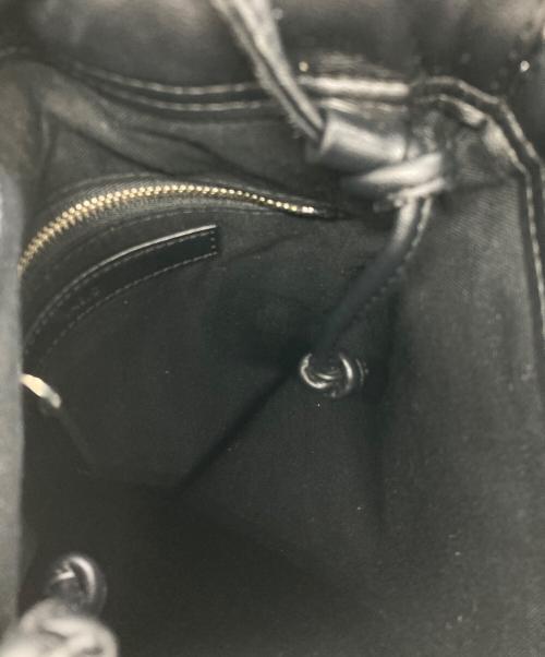 VASIC（ヴァジック）VASIC (ヴァジック) 巾着ショルダーバッグ ブラックの古着・服飾アイテム