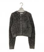 MIESROHEミースロエ）の古着「ラメジャギークルーカーディガン」｜シルバー