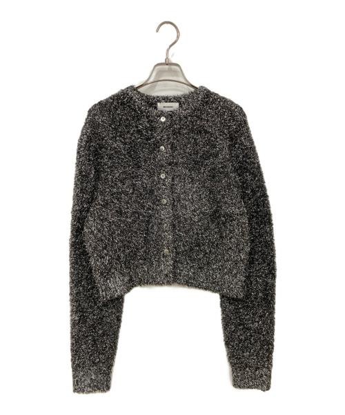 MIESROHE（ミースロエ）MIESROHE (ミースロエ) ラメジャギークルーカーディガン シルバー サイズ:FREEの古着・服飾アイテム