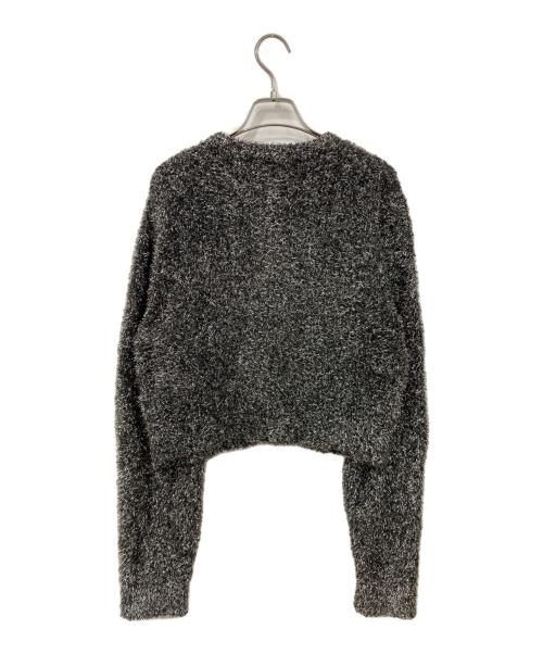 MIESROHE（ミースロエ）MIESROHE (ミースロエ) ラメジャギークルーカーディガン シルバー サイズ:FREEの古着・服飾アイテム