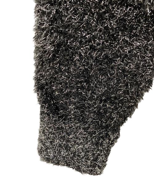 MIESROHE（ミースロエ）MIESROHE (ミースロエ) ラメジャギークルーカーディガン シルバー サイズ:FREEの古着・服飾アイテム