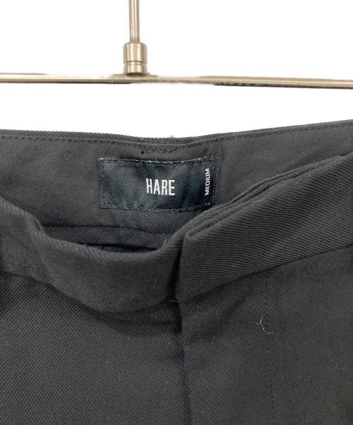HARE（ハレ）HARE (ハレ) ディープタックワイドパンツ ブラック サイズ:Mサイズの古着・服飾アイテム