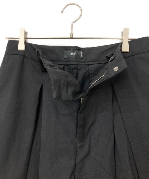 HARE（ハレ）HARE (ハレ) ディープタックワイドパンツ ブラック サイズ:Mサイズの古着・服飾アイテム