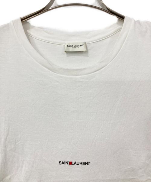 Saint Laurent Paris（サンローランパリ）Saint Laurent Paris (サンローランパリ) 半袖カットソー ホワイト サイズ:Sサイズの古着・服飾アイテム
