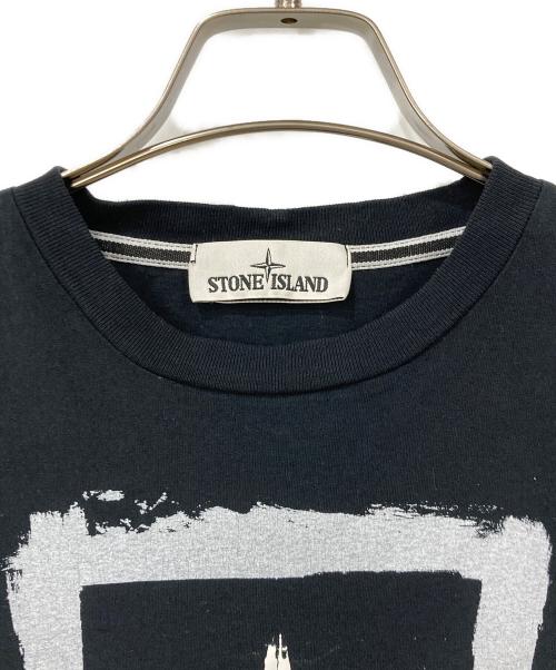 STONE ISLAND（ストーンアイランド）STONE ISLAND (ストーンアイランド) 半袖カットソー ブラック サイズ:Sサイズの古着・服飾アイテム