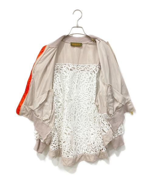 Risley（リズレー）Risley (リズレー) レースブルゾン ベージュ×ホワイト サイズ:FREEの古着・服飾アイテム