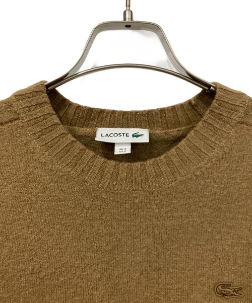 LACOSTE（ラコステ）LACOSTE (ラコステ) ウールニット ブラウン サイズ:Sの古着・服飾アイテム