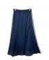 adidas (アディダス) ロングサテンスカート ネイビー サイズ:XOT 未使用品：5000円