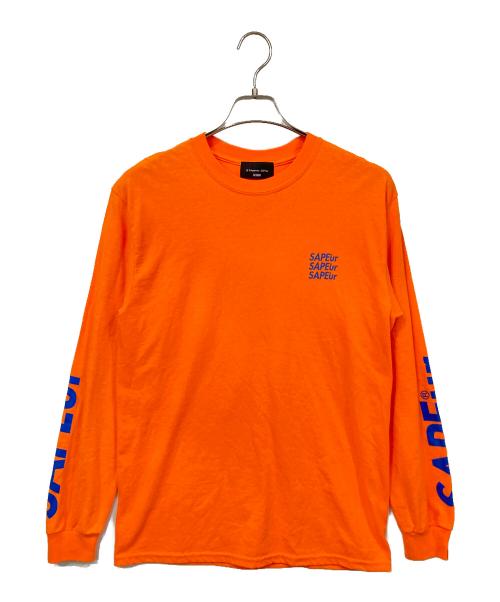 SAPEur（サプール）SAPEur (サプール) ロングスリーブカットソー オレンジ サイズ:Mの古着・服飾アイテム