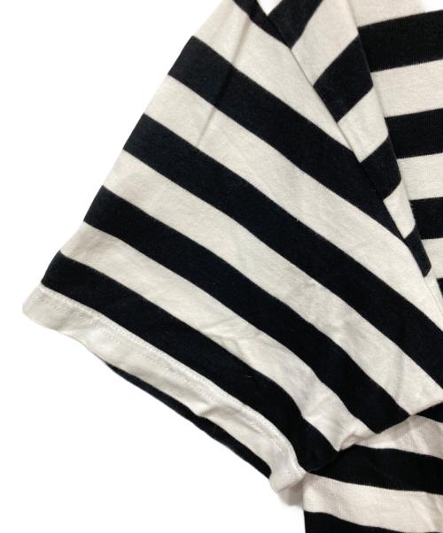 Graphpaper（グラフペーパー）Graphpaper (グラフペーパー) BORDER POCKET TEE S/S ホワイト×ブラック サイズ:Mの古着・服飾アイテム