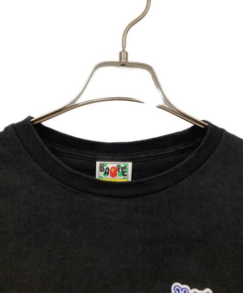 A BATHING APE（ア ベイシング エイプ）A BATHING APE (ア ベイシング エイプ) ロゴ半袖カットソー ブラック サイズ:Mサイズの古着・服飾アイテム