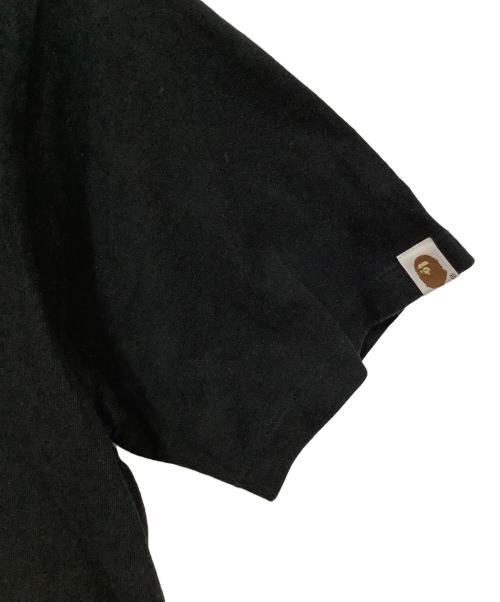 A BATHING APE（ア ベイシング エイプ）A BATHING APE (ア ベイシング エイプ) ロゴ半袖カットソー ブラック サイズ:Mサイズの古着・服飾アイテム