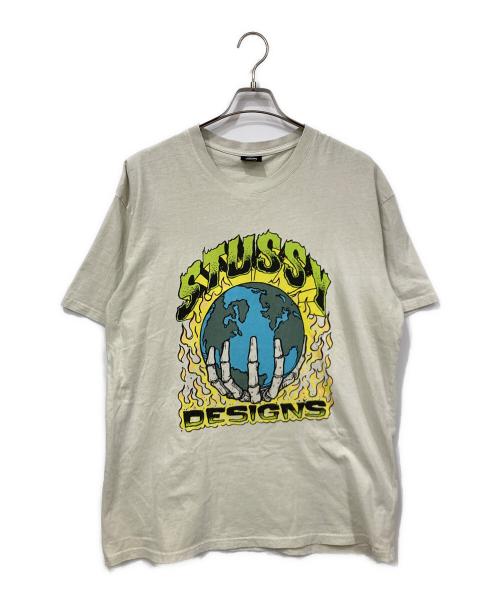 stussy（ステューシー）stussy (ステューシー) 半袖カットソー アイボリー サイズ:XLサイズの古着・服飾アイテム