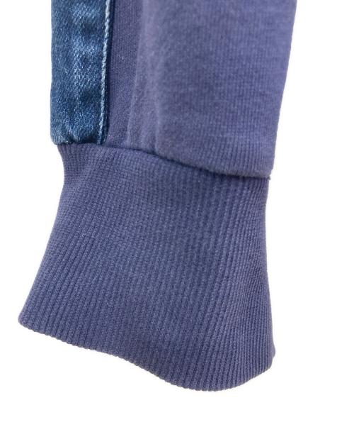 DIESEL（ディーゼル）DIESEL (ディーゼル) デニム切替ジップパーカー ネイビー サイズ:XSサイズの古着・服飾アイテム