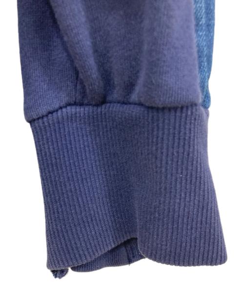 DIESEL（ディーゼル）DIESEL (ディーゼル) デニム切替ジップパーカー ネイビー サイズ:XSサイズの古着・服飾アイテム