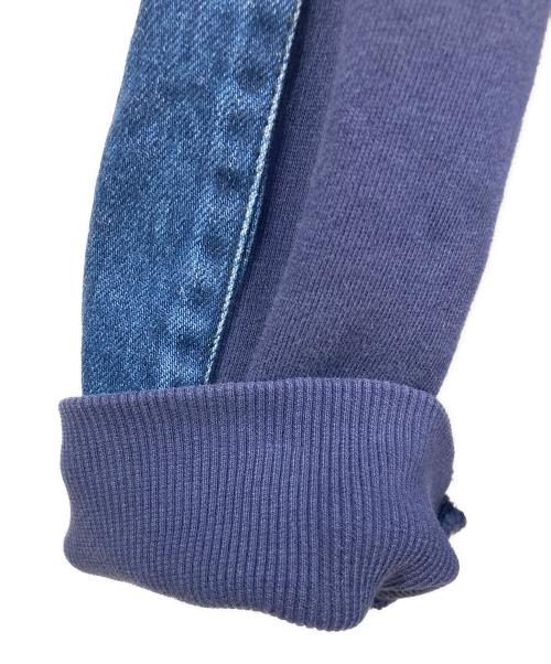 DIESEL（ディーゼル）DIESEL (ディーゼル) デニム切替ジップパーカー ネイビー サイズ:XSサイズの古着・服飾アイテム