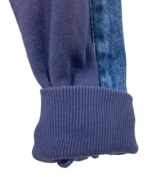 DIESEL（ディーゼル）DIESEL (ディーゼル) デニム切替ジップパーカー ネイビー サイズ:XSサイズの古着・服飾アイテム