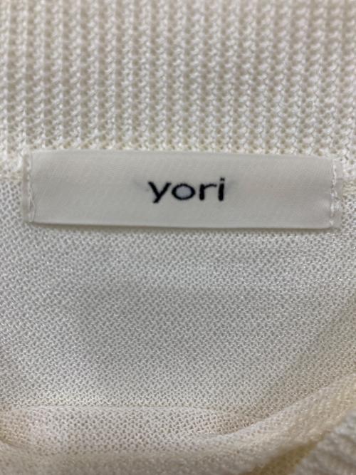 YORI（ヨリ）YORI (ヨリ) 半袖ブラウス アイボリー サイズ:Fの古着・服飾アイテム