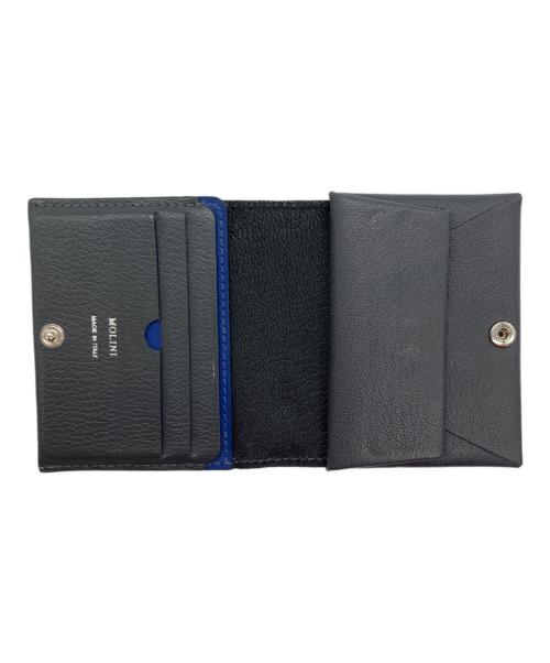 MOLINI（モリニ）MOLINI (モリニ) コンパクトウォレット グレー×ブルーの古着・服飾アイテム