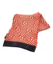 GUCCI（グッチ）の古着「マフラー」｜レッド×ゴールドカラー