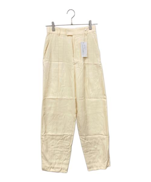 UNDECORATED（アンデコレイテッド）UNDECORATED (アンデコレイテッド) センタープレスパンツ イエロー サイズ:SIZE 1 未使用品の古着・服飾アイテム