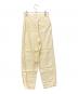 UNDECORATED (アンデコレイテッド) センタープレスパンツ イエロー サイズ:SIZE 1 未使用品：3000円