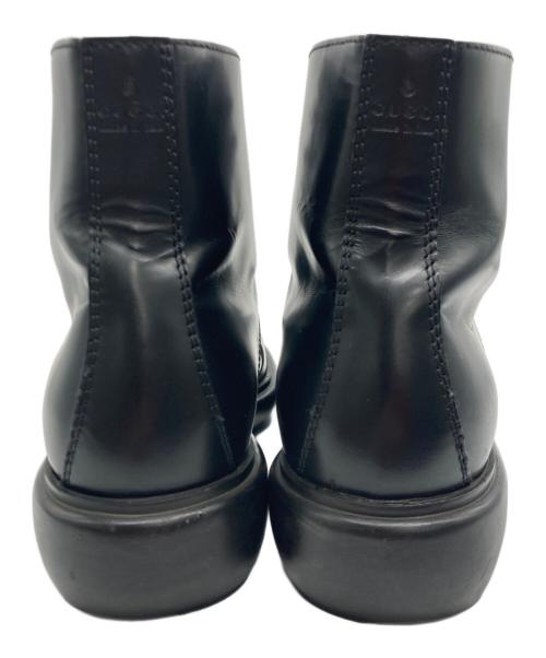 GUCCI（グッチ）GUCCI (グッチ) レースアップブーツ ブラック サイズ:41の古着・服飾アイテム