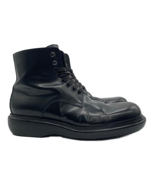 GUCCI（グッチ）GUCCI (グッチ) レースアップブーツ ブラック サイズ:41の古着・服飾アイテム