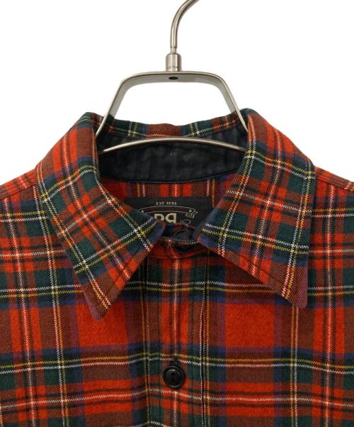 RRL（ダブルアールエル）RRL (ダブルアール) チェックシャツ レッド サイズ:XSの古着・服飾アイテム
