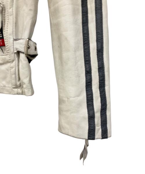 shott（ショット）shott (ショット) シングルライダースジャケット ホワイト サイズ:SIZE Sの古着・服飾アイテム