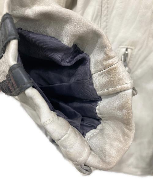 shott（ショット）shott (ショット) シングルライダースジャケット ホワイト サイズ:SIZE Sの古着・服飾アイテム