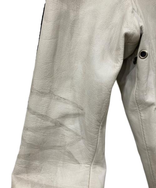 shott（ショット）shott (ショット) シングルライダースジャケット ホワイト サイズ:SIZE Sの古着・服飾アイテム