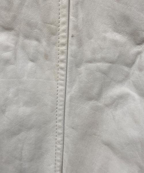 shott（ショット）shott (ショット) シングルライダースジャケット ホワイト サイズ:SIZE Sの古着・服飾アイテム