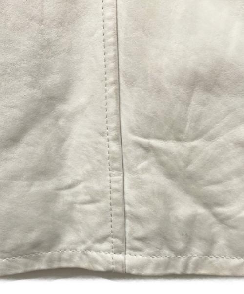 shott（ショット）shott (ショット) シングルライダースジャケット ホワイト サイズ:SIZE Sの古着・服飾アイテム