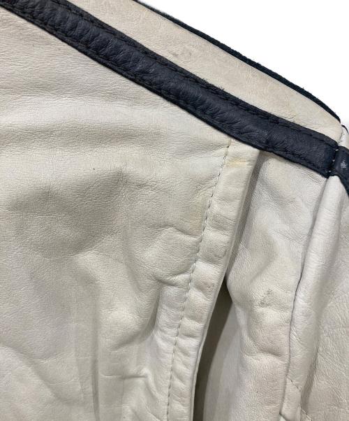 shott（ショット）shott (ショット) シングルライダースジャケット ホワイト サイズ:SIZE Sの古着・服飾アイテム