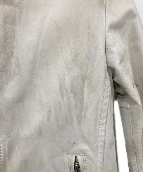 shott（ショット）shott (ショット) シングルライダースジャケット ホワイト サイズ:SIZE Sの古着・服飾アイテム