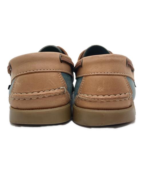 PARABOOT（パラブーツ）PARABOOT (パラブーツ) デッキシューズ ブルー×ブラウン サイズ:25.5cmの古着・服飾アイテム