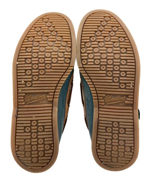 PARABOOT（パラブーツ）PARABOOT (パラブーツ) デッキシューズ ブルー×ブラウン サイズ:25.5cmの古着・服飾アイテム